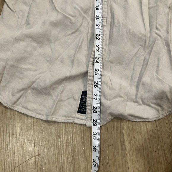 Lucky Brand Pearl Snap Short Sleeve Grey M - Picture 4 of 5
